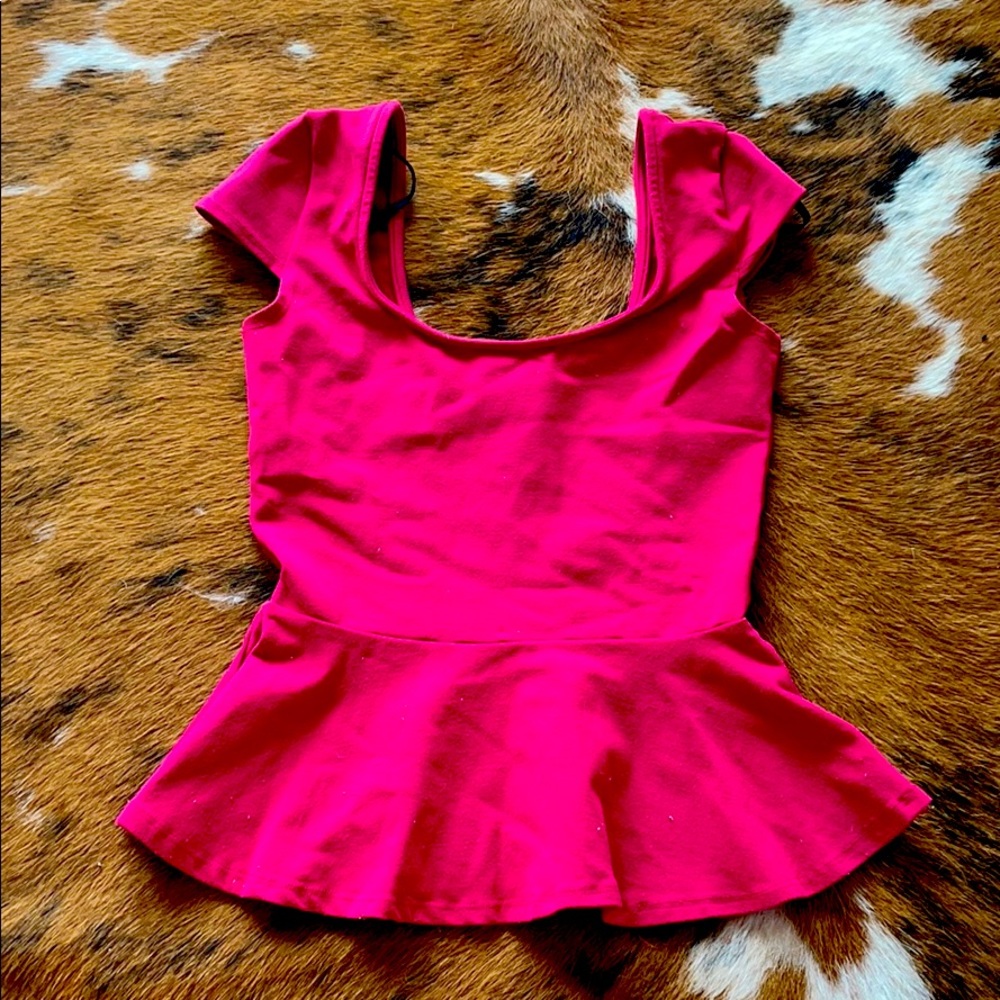DARK PINK BEBE TOP XS